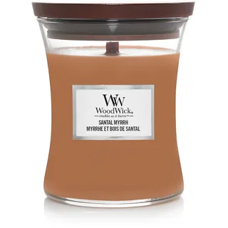Woodwick Santal Myrrh Duftkerze 275 g braun