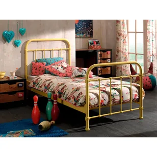 Metallbett New York 90 x 200 cm gelb