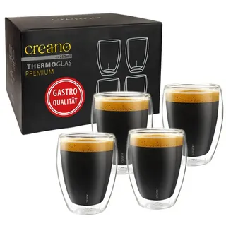 Creano Teeglas doppelwandig 0,25 l 4 St.