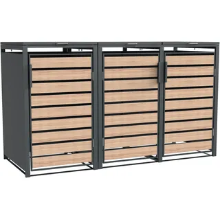 Westmann Mülltonnenbox Lacina 80 x 200 x 116 cm anthrazit