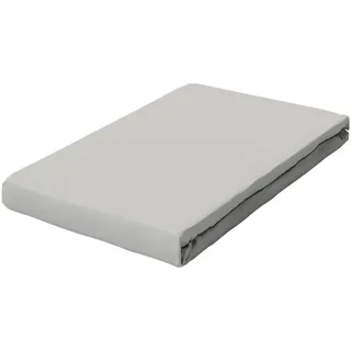 schlafgut Spannbettlaken Baumwolle-Elasthan 90 x 190 - 100 x 220 cm Grau