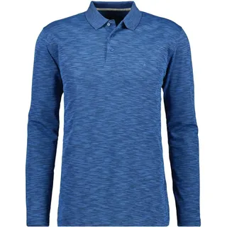 Ragman langarm Poloshirt Softknit - Blau