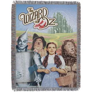 NORTHWEST Warner Brothers Wizard of Oz, gewebter Wandteppich, Überwurf, 122 x 152 cm, Mehrfarbig