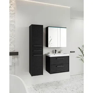 P & B Badezimmer Toronto 4-tlg. Schwarz