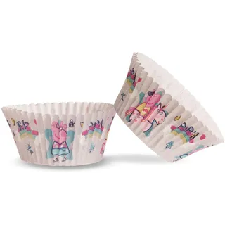 Dekora - 339260 Cupcake-Förmchen aus Papier, Peppa Wutz, 5 x 3 cm, 25 Stück