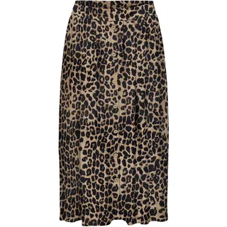 Sommerrock ONLY "ONLMILANO AOP LIFE LONG SKIRT WVN NOOS", Damen, Gr. L, nomad aop:le grand leo, Web, Obermaterial: 100% Viskose, bedruckt, lang, Röcke Sommerrock, Viskose