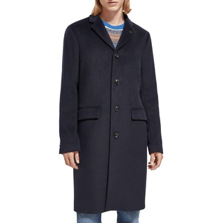 Scotch & Soda Herren Classic Wool Blend Overcoat Wollmantel, Night, M