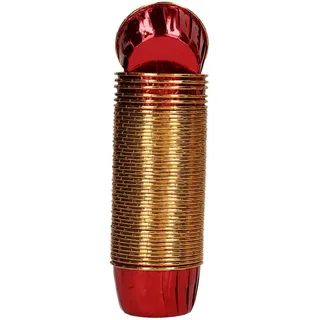 Wilton Muffin Cups Shiny Red 50 Stück: Backförmchen für Muffins und Cupcakes, Glänzende Metallic-Finish, Auch ideal zum Servieren anderer Leckereien wie Petits Fours, Süßigkeiten oder Cake Pops