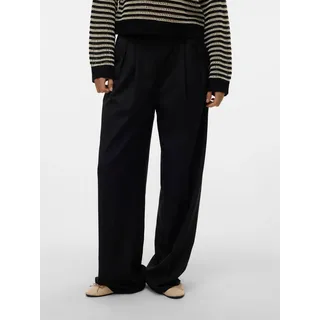 Vero Moda VM Hailey Wide Pleat Hosen Schwarz 42 30