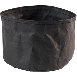 APS 30441 Runder Brotkorb, Naturfaser und Kunstharz, Ø 17 x 11 cm Schwarz