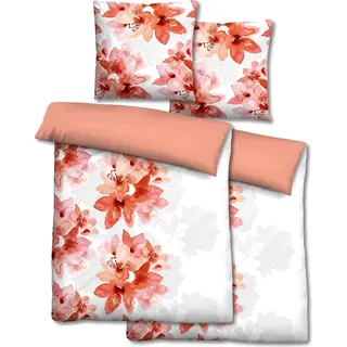 Doppelpack Castell Biber Bettwäsche 135 x 200 cm + 80 x 80 cm