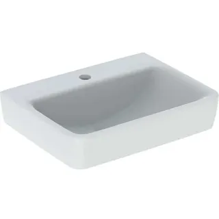 Geberit Renova Plan, Handwaschbecken, 50x38 cm, 1 Hahnloch, ohne Überlauf, 501629, 501.629.00.1, Farbe: Weiß