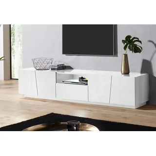 Home Affaire Vega Lowboard 220 cm Weiß Holzwerkstoff