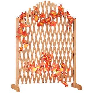 Relaxdays Rankgitter 100 x 165 x 30 cm Braun