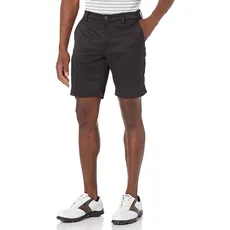 Amazon Essentials Herren Schmal geschnittene Golfshorts elastisch, Schwarz, 34W