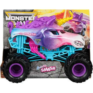 Monster Jam Lastwagen Sparkle Smash 1:24 CH RTR Pink/Silver (6075416)