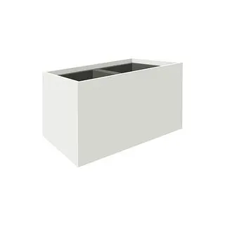 fm Pflanzkübel Plant Holz weiß rechteckig 73,1 x 40,0 cm, 1 St.