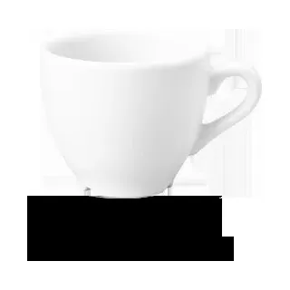 Churchill Super Vitrified Vellum Espresso Tasse 9Cl, 12 Stück, Weiß, Rund - Weiß
