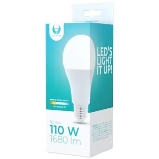 10x LED-Lampe E27 A65 18W Leuchtmittel 3000K Warmweiß 1680 Lumen Lampe ersetzt 110W Glühbirne Energiesparlampe 230V