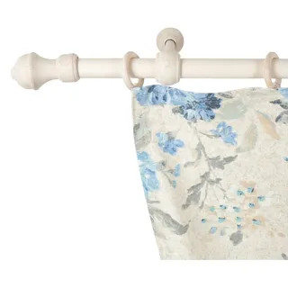 Gardinenstange SN DECO GROUP "Ares" Gr. 11, weiß (weiß antikfarben), L:420cm, Holzwerkstoff, Gardinenstangen, Gardinenstange, 28 mm, Holz, verschiedene Längen und Farben, Komplettset