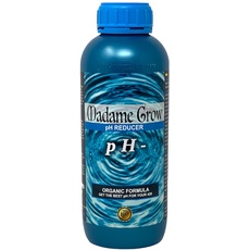 pH REDUCER by MADAME GROW - Natürlicher ph-Senker - Reguliert den ph-Wert der Bewässerung Ihrer Pflanzen auf die Richtigen Werte für eine Gute Ernte - Ganz Natürlich (1 Liter)