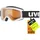 speedy pro - stylische Allround-Brille mit Anti-Fog-Beschichtung und 100% UVA-, UVB, UVC-Schutz für Kinder - white/lasergold - one size