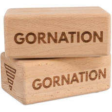 GORNATION® Handstandblöcke (1 Paar) - Verbessert Gleichgewicht und Koordination, rutschfest, für alle Niveaus geeignet, erhöht den Bewegungsumfang,FSC-Buchenholz