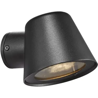 Nordlux Außenwandleuchte Metall 11,3 cm GU10 spritzwassergeschützt schwarz