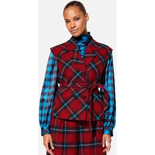 MADELEINE Langarmbluse »Bluse Karobluse mit Stehkragen«, bunt