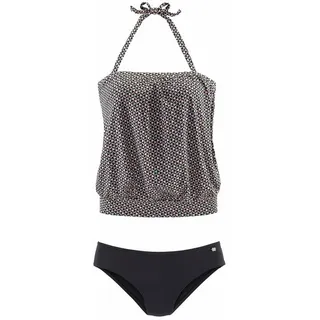 JETTE Tankini Damen schwarz-grau Gr.36