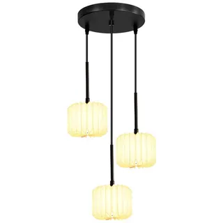 Nettlife Pendelleuchte Federn II 23/23/153cm , Weiß , Metall , G9 , 23x153x23 cm , Lampen & Leuchten, Innenbeleuchtung, Hängeleuchten, Pendelleuchten