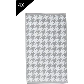 done.® Handtuch Set »Daily Shapes Bird« Gästehandtücher, Jacquardgewebe, modernes Muster, weiß