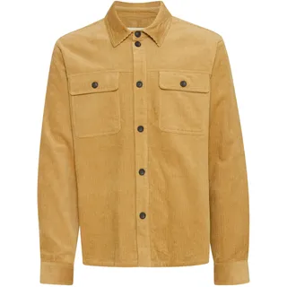 Langarmhemd SOLID "Langarmhemd SDNam", Herren, Gr. S, N-Gr, braun (starfish), Obermaterial: 100% Baumwolle CO., Hemden Langarmhemd