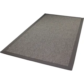 DEKOWE Teppichboden DEKOWE "Naturino RipsS2 Spezial", grau (platin), B:300cm H:8mm L:300cm, Kunstfaser, Teppiche, Flachgewebe, meliert, Sisal-Optik, In- und Outdoor geeignet