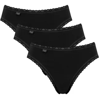 SLOGGI 24/7 Cotton Lace Tai C3p Slip Schwarz 40