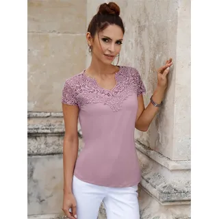 Lady Spitzenshirt »Shirt«, 1 Stk., lila