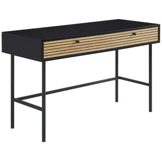 SalesFever Schreibtisch Schwarz/Eiche