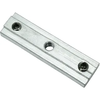 GARDINIA Innenlaufgarnitur Verbinder Memphis 1-läufig Ø 16 mm 4 cm Grau