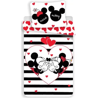 MINNIE MOUSE Baumwolle Bunt/Rot/Schwarz 140 x 200 cm + 70 x 90 cm