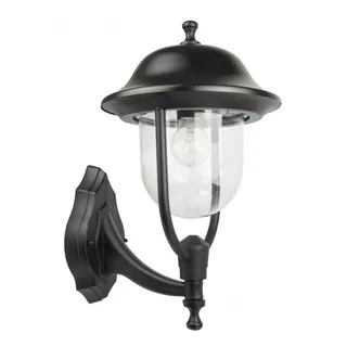Außenlampe Rustikal IP43 Schwarz E27 Laterne Garten Wand Haus Hof BERLAAR