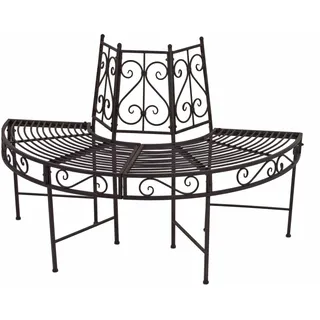 Garden Pleasure Baumbank-Hälfte Ø 122 cm rost