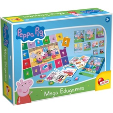 LISCIANI – PEPPA PIG – Lerntisch für Babys ab 2 Jahren – Große Spielesammlung für die Kleinsten – Fördert Koordination und motorische Fähigkeiten – Mehrfarbig