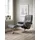 Relaxsessel Mayfair Mikrofaser 92 x 103 x 79 cm Grau mit Hocker