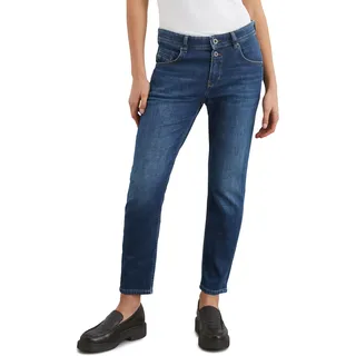 Marc O'Polo Damen Jeanshose mit Stretch-Anteil Boyfriend Fit, Blau (Cashmere Dark Blue Wash), W29/L30