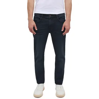 Mustang Oregon Slim fit Jeans in dunkelblau mit Used-Effekten-W35 / L32