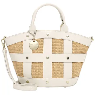 Shopper TAMARIS "Shopper TAS Kirsti", Damen, Gr. B/H/T: 37cm x 23cm x 12cm 0, beige (beige 400), Polyurethan, Taschen Shopper