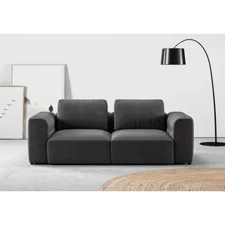 Home affaire 2-Sitzer »Cushid« Modulsofa, bestehend aus 2 Teilen, Breite 218 cm, grau