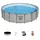 Power Steel Swimmingpool 549 x 122 cm inkl. Abdeckplane, Filterpumpe, Poolleiter, Reparaturset