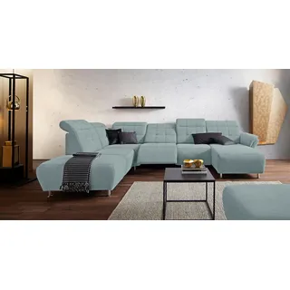 Home Affaire Wohnlandschaft Mikrofaser 2-Sitzer Blau