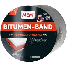 Bild Bitumen-Band, Selbstklebendes Dichtungsband, UV-beständige Schutzfolie, Stärke: 1,5 mm, Maße: 10 cm x 10 m, Farbe: Blei
